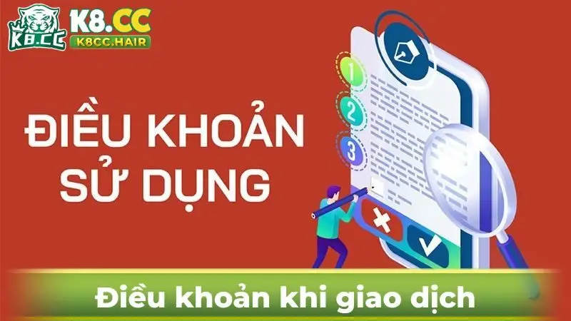 Quy định khi giao dịch tài chính trên K8CC