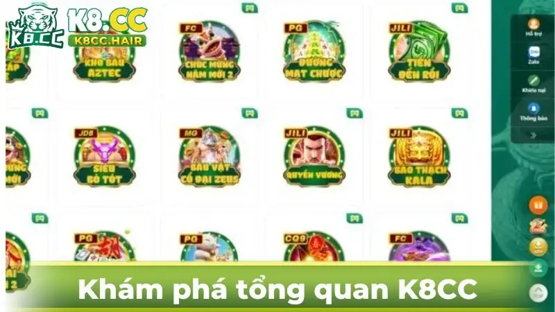 Tìm hiểu chung về trang chủ K8CC